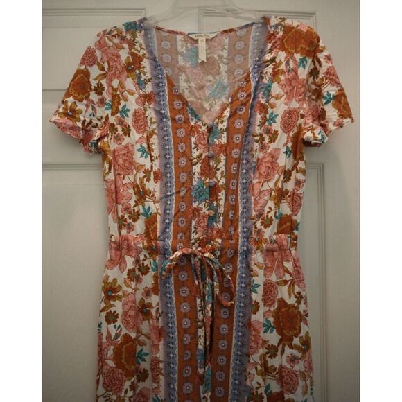 Matilda Jane Women's Sz M Floral Print Just For A Moment Button Down Dress - Picture 6 of 10
